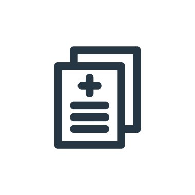 dosya vektör simgesi. dosyalanabilir felç. web ve mobil uygulamalarda kullanmak için dosya doğrusal sembolü, logo, yazdırma ortamı. İnce çizgili çizim. Vektör izole çizimi.