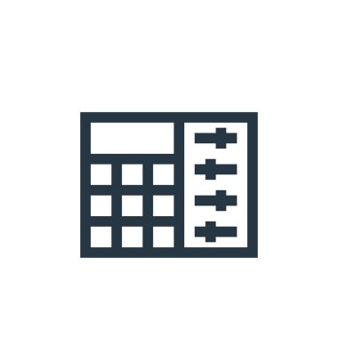 ses karıştırıcı vektör simgesi. ses karıştırıcı yenilebilir felç. ses karıştırıcı lineer sembolü web ve mobil uygulamalar, logo, yazdırma ortamı için. İnce çizgili çizim. Vektör izole çizimi.