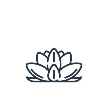 çiçek vektör simgesi. çiçek kurgulanabilir inme. İnternet ve mobil uygulamalarda kullanım için çiçek doğrusal sembolü, logo, yazdırma medyası. İnce çizgili çizim. Vektör izole çizimi.