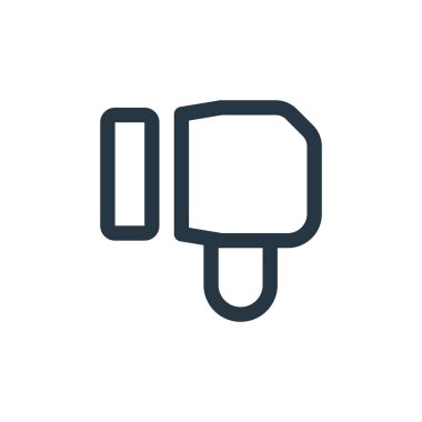 vektör ikonu gibi değil. Düzenlenebilir felçten hoşlanmadım. İnternet ve mobil uygulamalarda, logoda ve yazılı medyada kullanılacak doğrusal sembolden hoşlanmıyorlar. İnce çizgili çizim. Vektör izole çizimi.