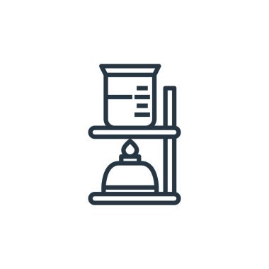 Vektör simgesi yakılıyor. Yenebilir felç. Web ve mobil uygulamalarda kullanmak için doğrusal sembol yakma, logo, yazdırma ortamı. İnce çizgili çizim. Vektör izole çizimi.