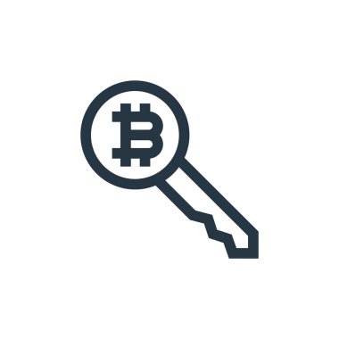 anahtar vektör simgesi. anahtar değiştirilebilir vuruş. Web ve mobil uygulamalarda kullanmak için anahtar doğrusal sembol, logo, yazdırma ortamı. İnce çizgili çizim. Vektör izole çizimi.