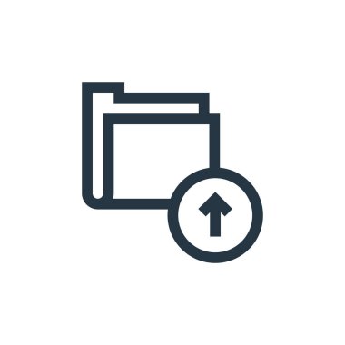 dosya vektör simgesi. dosyalanabilir felç. web ve mobil uygulamalarda kullanmak için dosya doğrusal sembolü, logo, yazdırma ortamı. İnce çizgili çizim. Vektör izole çizimi.