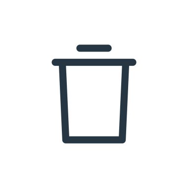 vektör simgesini sil. Düzenlenebilir felci sil. Web ve mobil uygulamalarda kullanmak için doğrusal sembolü sil, logo, yazdırma ortamı. İnce çizgili çizim. Vektör izole çizimi.