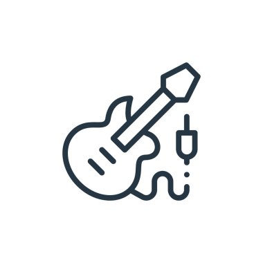 Elektronik vektör simgesi. Elektronik düzenlenebilir felç. İnternet ve mobil uygulamalarda kullanım için elektronik doğrusal sembol, logo, yazdırma medyası. İnce çizgili çizim. Vektör izole çizimi.