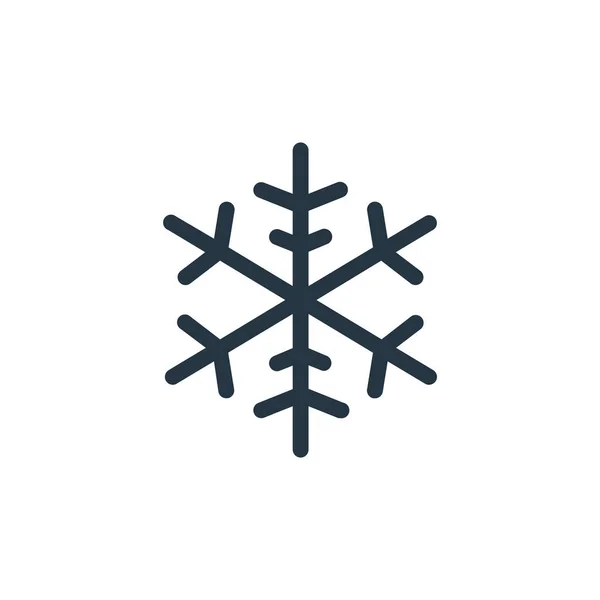 Schneevektor Symbol Schnee Editierbare Schlaganfall Schnee Lineares Symbol Für Den — Stockvektor