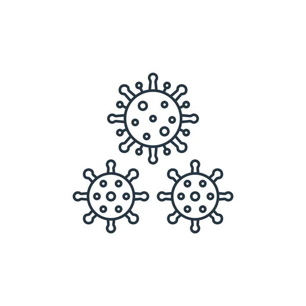 Coronavirus Vector Icon Coronavirus Editable Stroke Coronavirus Linear Symbol Use — Stock Vector