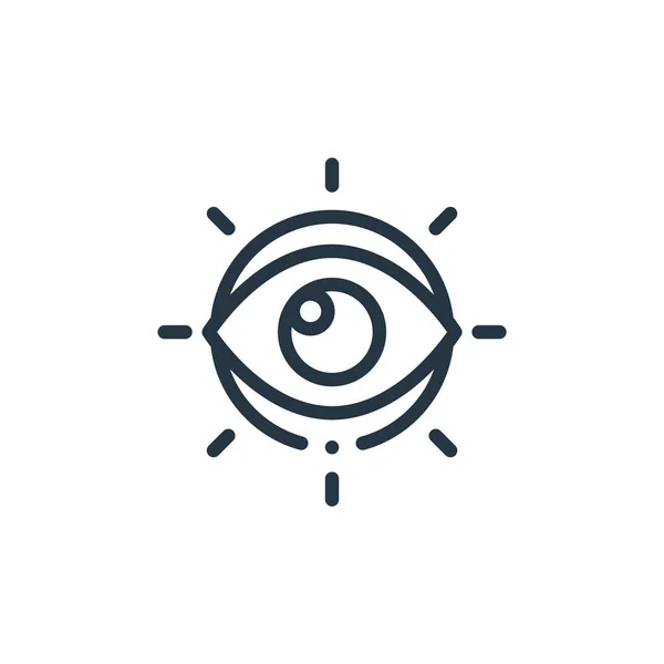 Ícone Vetor Ocular Acidente Vascular Cerebral Editável Símbolo Linear Olho —  Vetores de Stock