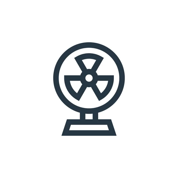Значок Вектора Вентилятора Веерный Съедобный Инсульт Линейный Символ Вентилятора Использования — стоковый вектор