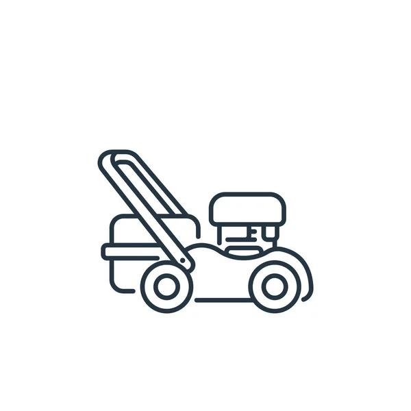 Mower Vector Icon Mower Editable Stroke Mower Linear Symbol Use — Stock Vector