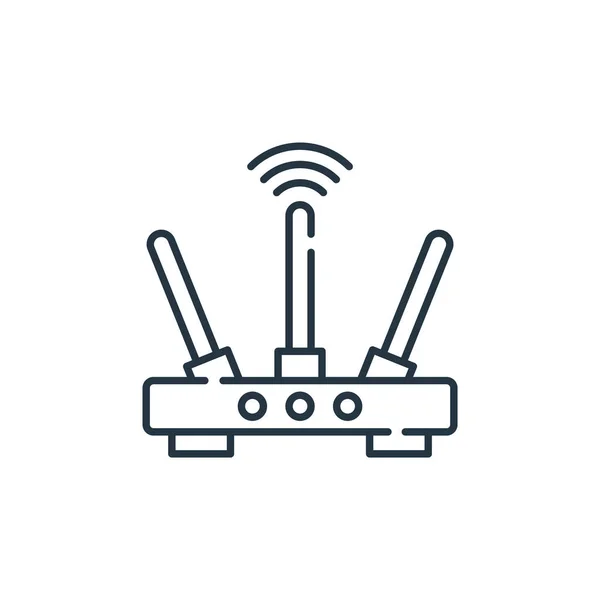 Router Vector Icon Router Editable Stroke Router Linear Symbol Use — Stock Vector