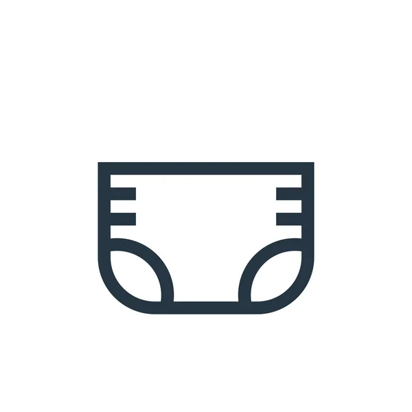 Diaper Vector Icon Diaper Editable Stroke Diaper Linear Symbol Use — Stock Vector