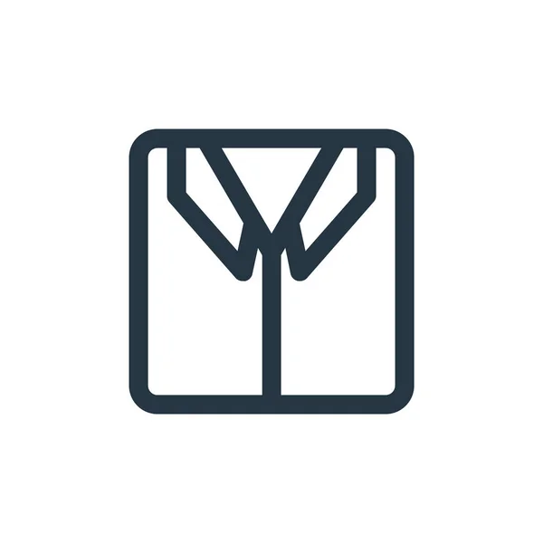 Hemdvektorsymbol Hemdschneiderei Hemd Lineares Symbol Für Die Verwendung Auf Web — Stockvektor