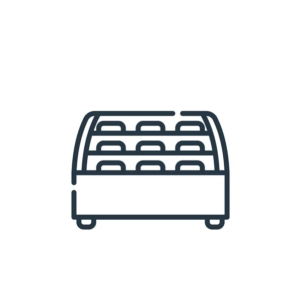 Значок Вектора Холодильника Редактируемый Удар Холодильника Линейный Символ Холодильника Использования — стоковый вектор