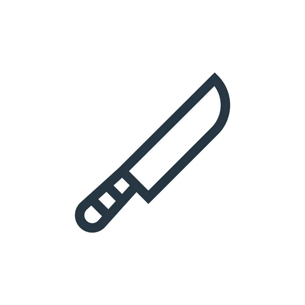 Cuchillo Vector Icono Cuchillo Golpe Editable Cuchillo Símbolo Lineal Para — Archivo Imágenes Vectoriales