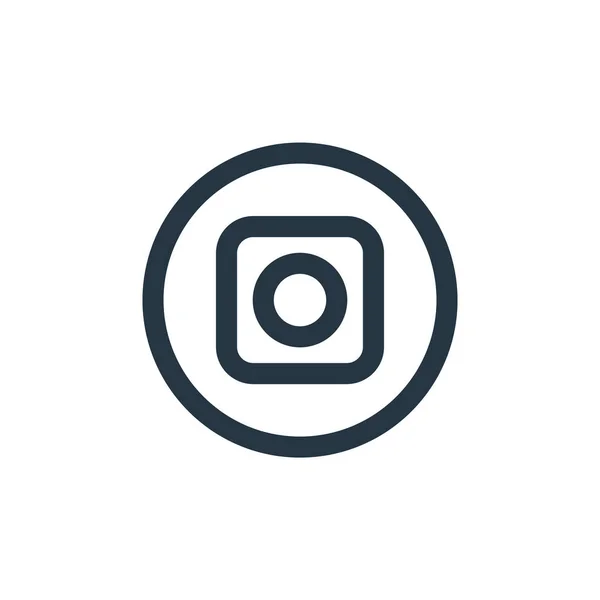 Иконка Вектора Камеры Камера Съедобный Ход Линейный Символ Камеры Использования — стоковый вектор