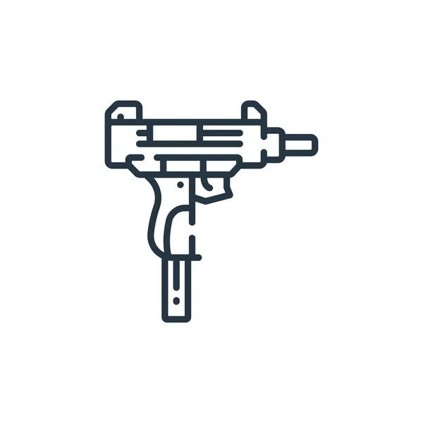 Uzi Vektor Symbol Uzi Editierbare Schlaganfall Uzi Lineares Symbol Für — Stockvektor