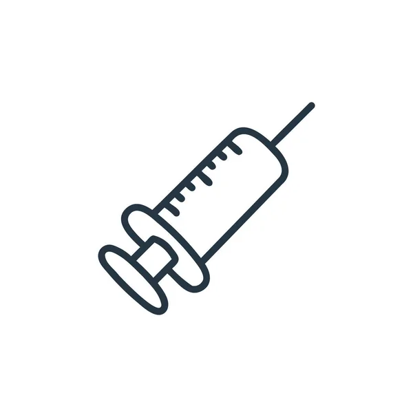 Injectiespuit Vector Icoon Regelbare Beroerte Lineair Spuitsymbool Voor Gebruik Web — Stockvector