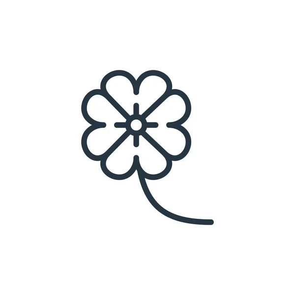 Blumen Vektor Symbol Blumen Editierbarer Strich Blumen Lineares Symbol Für — Stockvektor