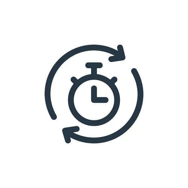 Icono Del Vector Cronómetro Cronómetro Derrame Cerebral Editable Stopwatch Símbolo — Vector de stock