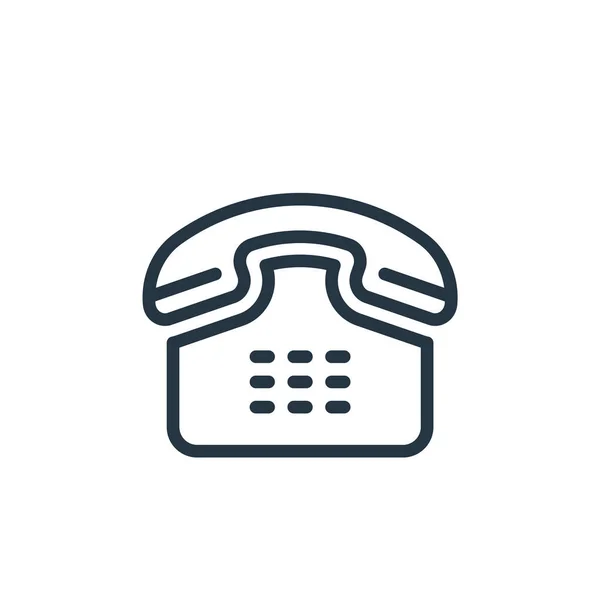 Phone Vector Icon Phone Editable Stroke Phone Linear Symbol Use — Stock Vector