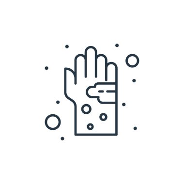 mikrop vektör ikonu. Mikroplar düzenlenebilir felç. İnternet ve mobil uygulamalarda kullanım için mikropların doğrusal sembolü, logo, yazdırma medyası. İnce çizgili çizim. Vektör izole çizimi.