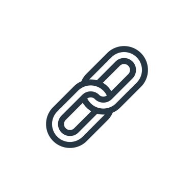 bağlantı vektör simgesi. bağlantı kurulabilir felç. ağ ve mobil uygulamalarda kullanmak için lineer sembol, logo, yazdırma ortamı. İnce çizgili çizim. Vektör izole çizimi.