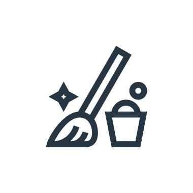 Paspas vektör simgesi. Kurgulanabilir paspas darbesi. Web ve mobil uygulamalarda kullanmak için doğrusal simgeyi paspas, logo, yazdırma ortamı. İnce çizgili çizim. Vektör izole çizimi.