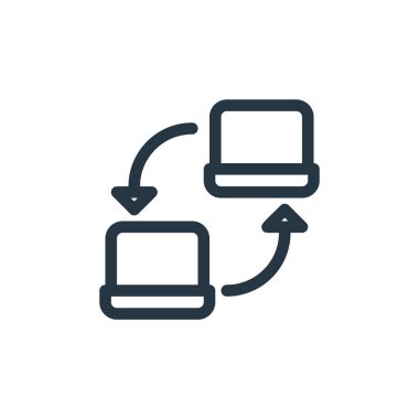 bağlantı vektör simgesi. bağlantı kurulabilir felç. ağ ve mobil uygulamalarda kullanmak için lineer bağlantı sembolü, logo, yazdırma ortamı. İnce çizgili çizim. Vektör izole çizimi.
