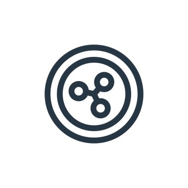 Bitcoin vektör simgesi. Bitcoin düzenlenebilir vuruş. Web ve mobil uygulamalarda kullanmak için bitcoin doğrusal sembolü, logo, yazdırma medyası. İnce çizgili çizim. Vektör izole çizimi.