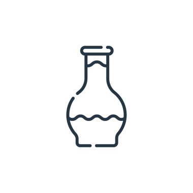 Cam vektör simgesi. Cam kırılması. Web ve mobil uygulamalarda kullanmak için cam doğrusal sembol, logo, yazdırma medyası. İnce çizgili çizim. Vektör izole çizimi.