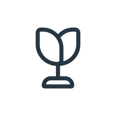 çiçek vektör simgesi. çiçek kurgulanabilir inme. İnternet ve mobil uygulamalarda kullanım için çiçek doğrusal sembolü, logo, yazdırma medyası. İnce çizgili çizim. Vektör izole çizimi.