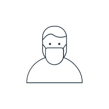 Doktor vektör ikonu. Doktor düzeltilebilir felç. İnternet ve mobil uygulamalarda kullanım için doktor doğrusal sembolü, logo, yazdırma medyası. İnce çizgili çizim. Vektör izole çizimi.