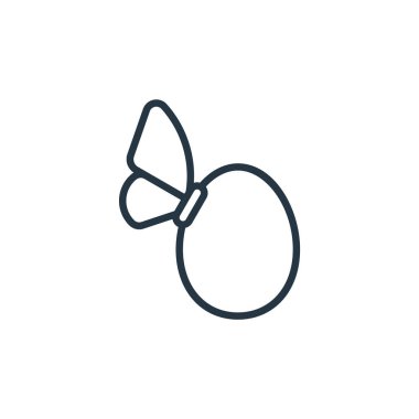 Yumurta vektör simgesi. Yumurta kırılması. Ağ ve mobil uygulamalarda kullanım için yumurta doğrusal sembolü, logo, yazdırma medyası. İnce çizgili çizim. Vektör izole çizimi.