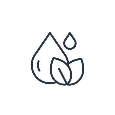 Su vektör simgesi. Su geçirmez felç. su lineer sembolü web ve mobil uygulamalarda, logoda, yazdırma ortamında kullanılır. İnce çizgili çizim. Vektör izole çizimi.