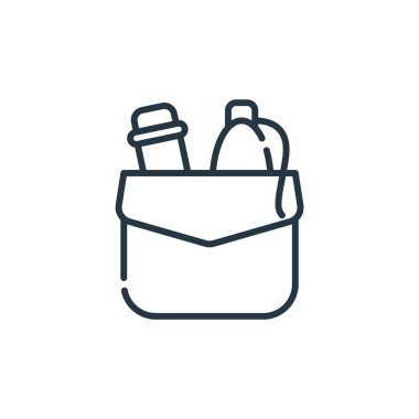 cep vektör simgesi. Düzenlenebilir cep felci. cep lineer sembolü web ve mobil uygulamalarda, logoda, yazdırma ortamında kullanılır. İnce çizgili çizim. Vektör izole çizimi.