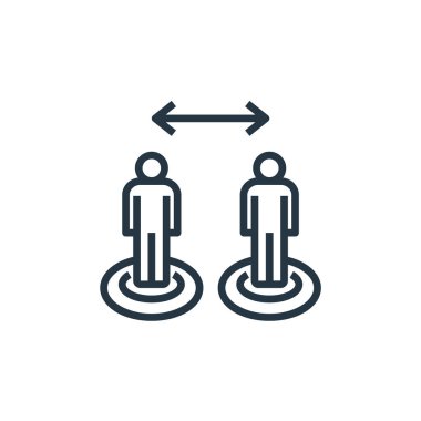 uzay vektör simgesi. Düzenlenebilir boşluk vuruşu. Web ve mobil uygulamalarda, logoda ve yazılı medyada kullanılacak doğrusal uzay sembolü. İnce çizgili çizim. Vektör izole çizimi.