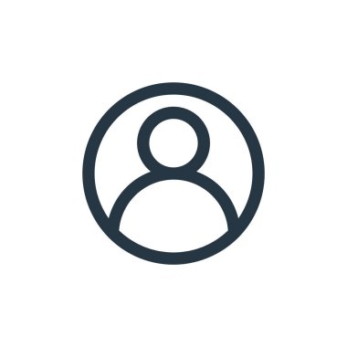 kullanıcı vektör simgesi. kullanılabilir felç. Web ve mobil uygulamalarda kullanmak için kullanıcı doğrusal sembolü, logo, yazdırma ortamı. İnce çizgili çizim. Vektör izole çizimi.