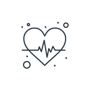 Sağlık hizmeti vektör ikonu. Sağlık sigortası inmesi. İnternet ve mobil uygulamalarda, logoda ve yazılı medyada kullanım için sağlık hizmeti lineer sembolü. İnce çizgili çizim. Vektör izole çizimi.