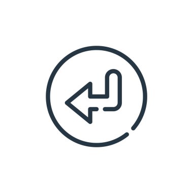 vektör simgesi. sırtüstü inme. Web ve mobil uygulamalarda kullanmak için arka doğrusal sembol, logo, yazdırma ortamı. İnce çizgili çizim. Vektör izole çizimi.