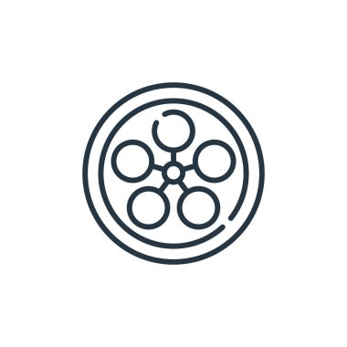 Tenrikyo vektör simgesi. Tenrikyo düzenlenebilir felç. İnternet ve mobil uygulamalarda kullanmak için tenrikyo lineer sembolü, logo, yazdırma ortamı. İnce çizgili çizim. Vektör izole çizimi.