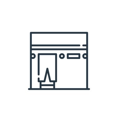 Kabe vektör simgesi. Kabe inme inmesi. Kabe lineer sembolü web ve mobil uygulamalarda, logoda, yazdırma ortamında kullanılır. İnce çizgili çizim. Vektör izole çizimi.