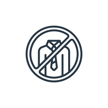 İş vektör simgesi yok. Düzenlenebilir felç yok. Web ve mobil uygulamalarda, logoda, yazdırma ortamında kullanılacak iş lineer sembolü yok. İnce çizgili çizim. Vektör izole çizimi.