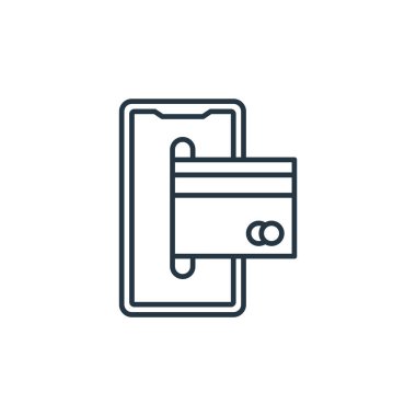 Akıllı telefon vektör simgesi. Akıllı telefon düzenlenebilir felç. akıllı telefon lineer sembolü web ve mobil uygulamalar, logo, yazdırma medyası için. İnce çizgili çizim. Vektör izole çizimi.