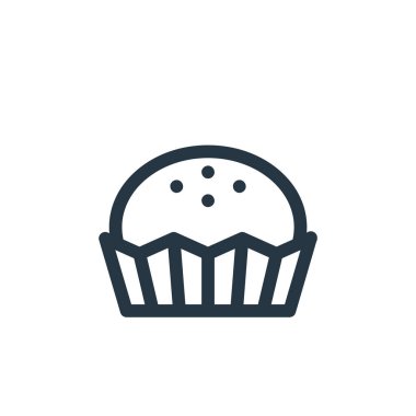 bonbon vektör simgesi. bonbon yenilebilir felç. İnternet ve mobil uygulamalarda kullanım için bonbon lineer sembolü, logo, yazdırma medyası. İnce çizgili çizim. Vektör izole çizimi.