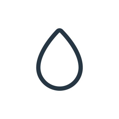 Su vektör simgesi. Su geçirmez felç. su lineer sembolü web ve mobil uygulamalarda, logoda, yazdırma ortamında kullanılır. İnce çizgili çizim. Vektör izole çizimi.