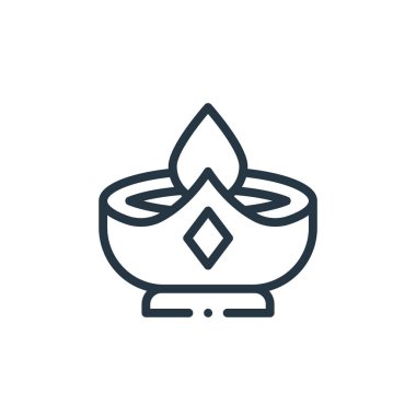 Mum vektör simgesi. Canlandırılabilir felç. mum lineer sembolü web ve mobil uygulamalarda, logoda, yazdırma ortamında kullanılır. İnce çizgili çizim. Vektör izole çizimi.