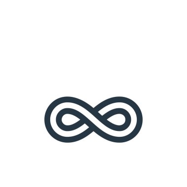 infinity vector icon. infinity editable stroke. infinity linear symbol for use on web and mobile apps, logo, print media. Thin line illustration. Vector isolated outline drawing. clipart