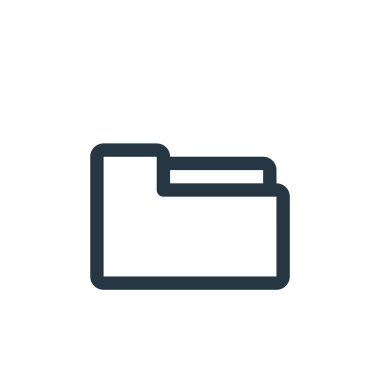 dizin vektör simgesi. Dizinlenebilir felç. Web ve mobil uygulamalarda kullanmak için dizin doğrusal sembolü, logo, yazdırma ortamı. İnce çizgili çizim. Vektör izole çizimi.