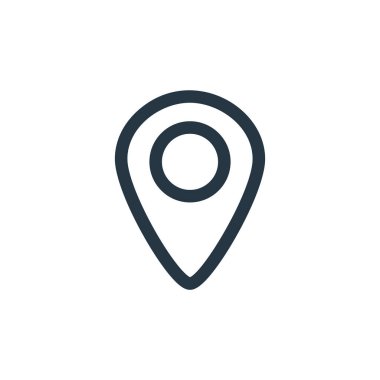 yer tutucu vektör simgesi. yer tutucu düzenlenebilir felç. Web ve mobil uygulamalarda, logoda, yazdırma ortamında kullanmak için yer tutucu doğrusal sembolü. İnce çizgili çizim. Vektör izole çizimi.